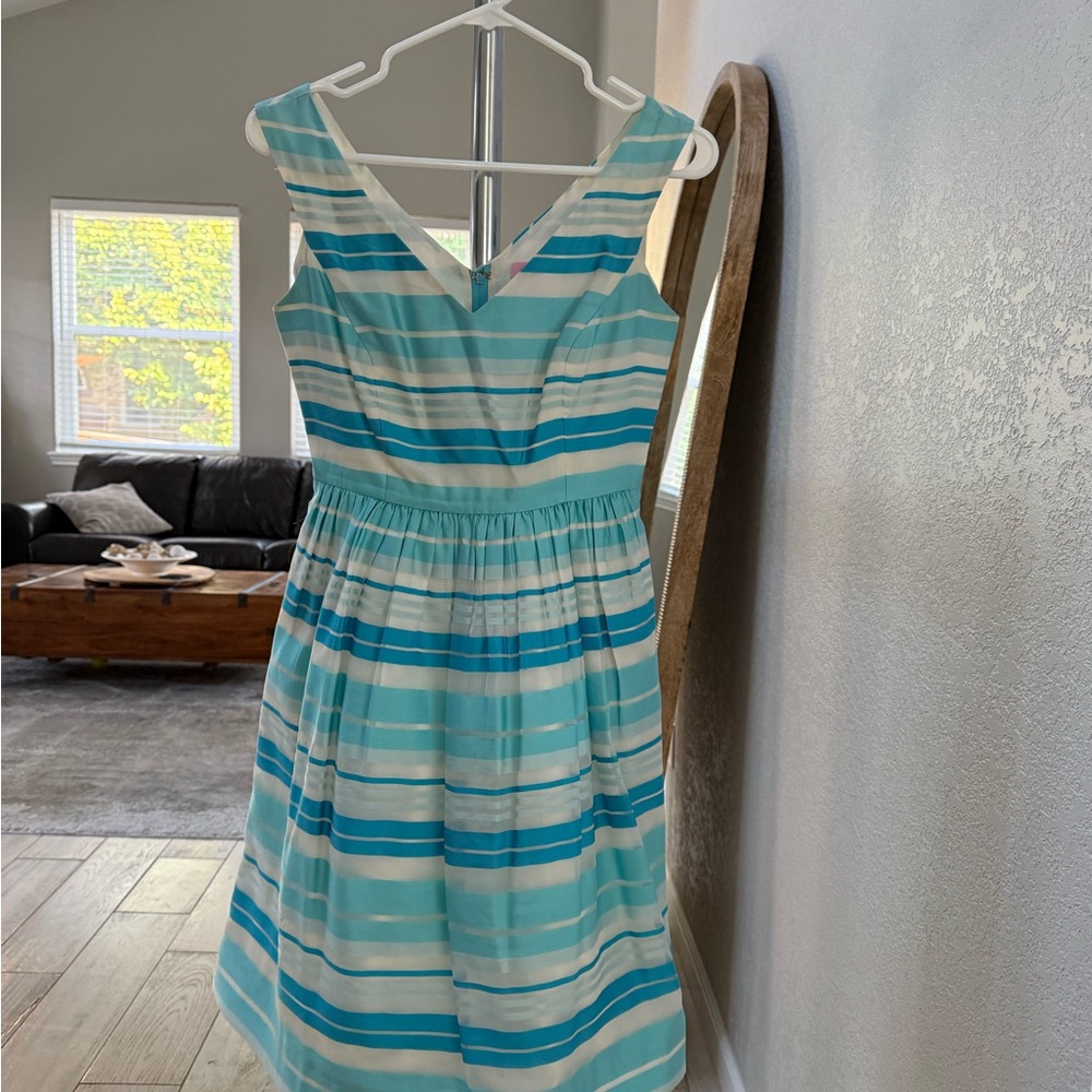 Lilly Pulitzer Kiera Turquoise Wrapping Silk